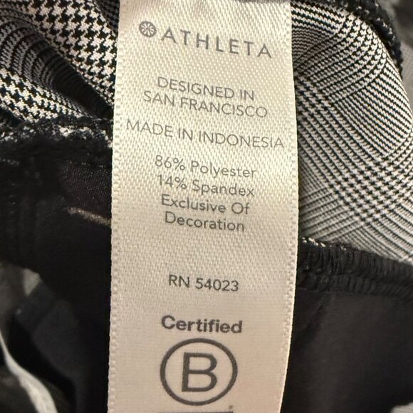 Athleta Brooklyn Plaid Ankle Pant Size 2 - Picture 10 of 10